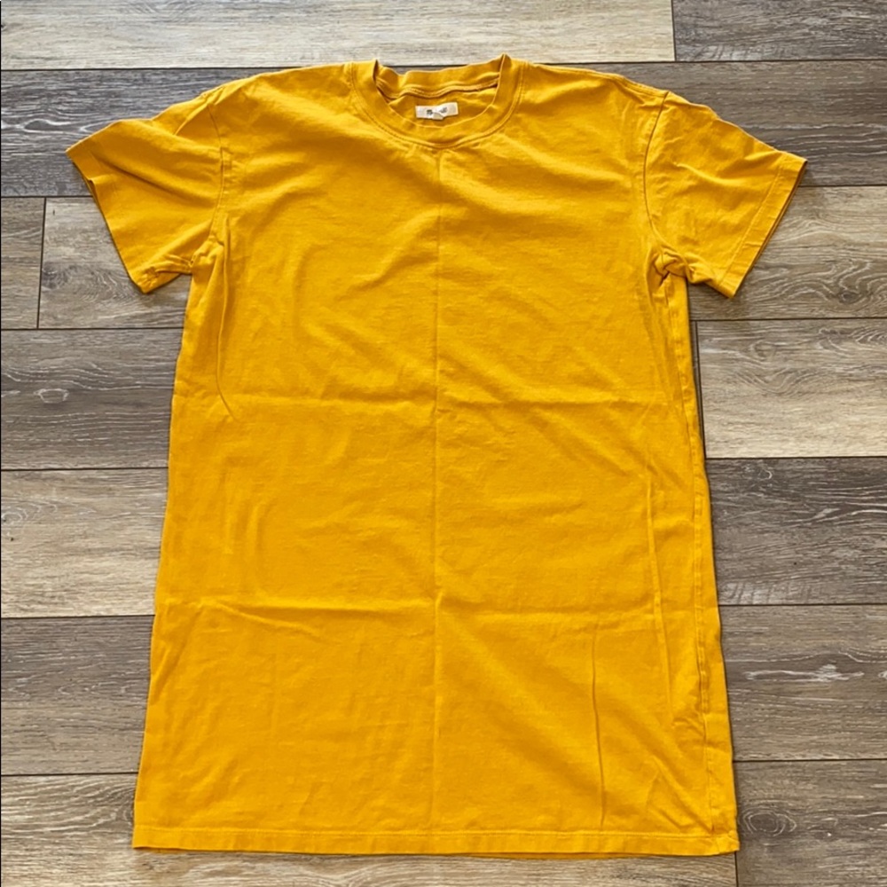 Madewell mustard yellow T-shirt dress